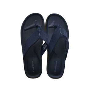 CLUB ROOM, manmade sandals, for men, dark blue, Size 12M, NWT.